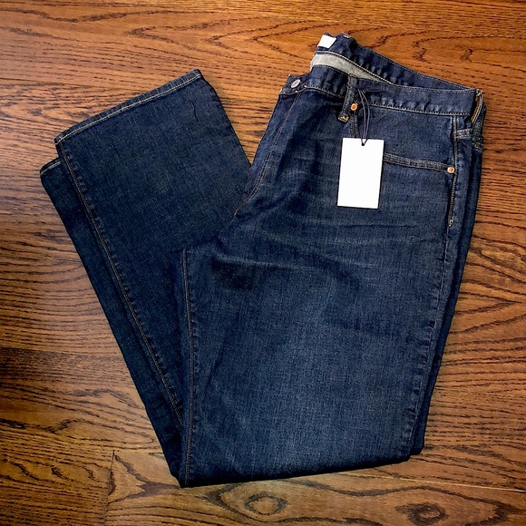 GAP Mens Dark Wash Denim Jeans 42x34 NWT - Picture 10 of 11